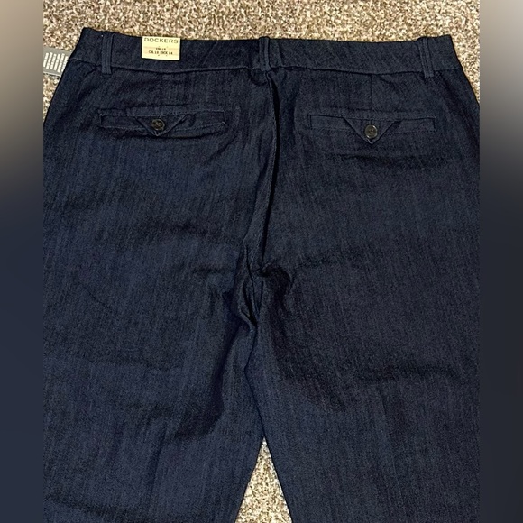 Dockers Womens Size 12 Khaki Diem Pants NWT Metro Trouser Stretch Career Modern - Picture 6 of 8